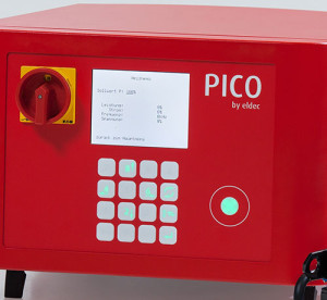Operation is intuitive, using a membrane keypad and digital display screen.