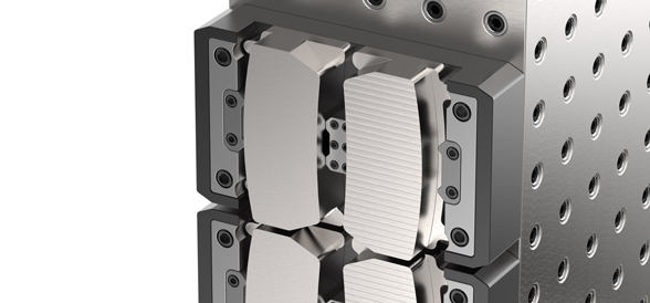 The finish machining operation on these ductile iron plates saw double the tool life and double the feed rate with Mill 16