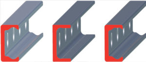 The Compact Rail system offers three different rail profiles, which can be combined to compensate for different types of misalignment.