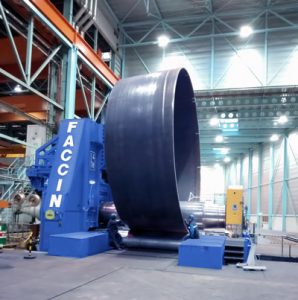 Faccin plate Roll for monopile production