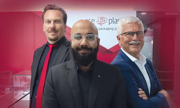 L to R : Thiemo Rösler, CEO, Rose Plastic AG | Preetham Arayanveetil, Director & General Manager, Rose Plastic India Pvt. Ltd. | Peter Rösler, Chairman of the Supervisory Board, Rose Plastic AG